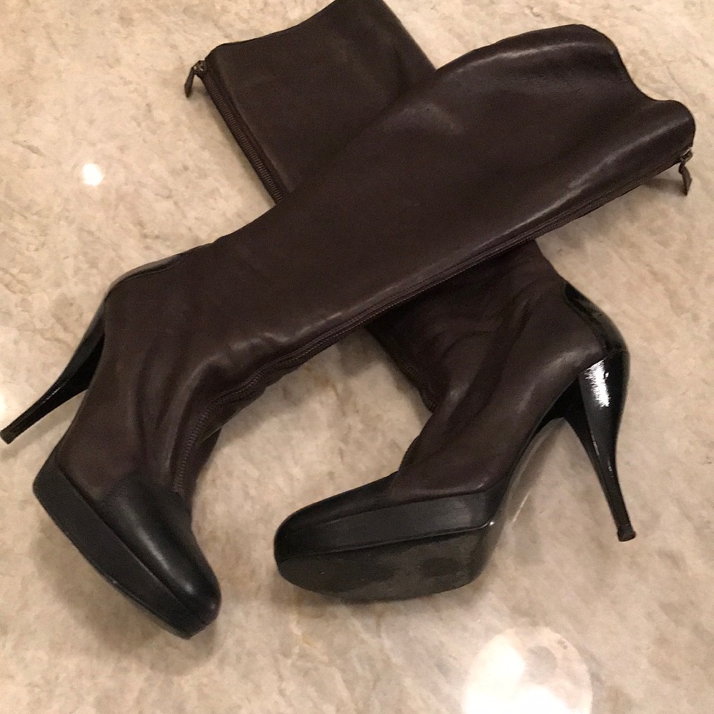 💯 authentic Lanvin 2009 heeled boots zipup front